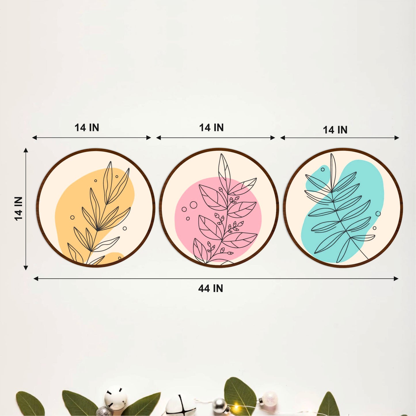 Pastel Leaf Illustration Wall Art