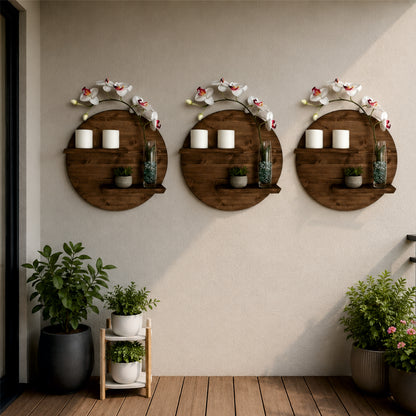 Round Wall Display Shelf