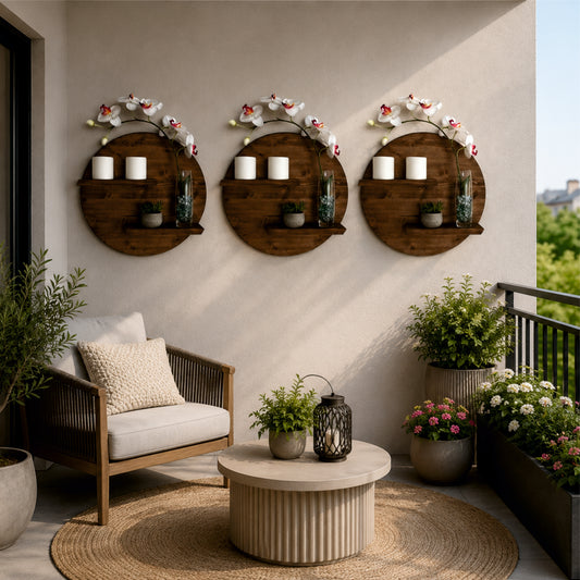 Round Wall Display Shelf