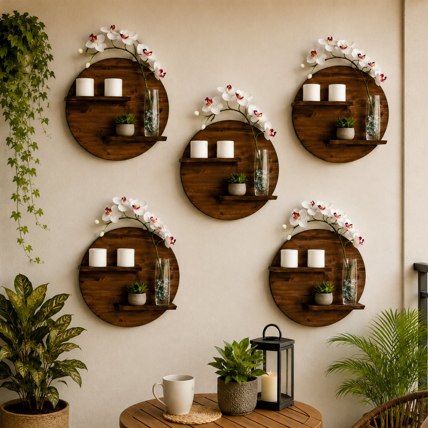 Round Wall Display Shelf