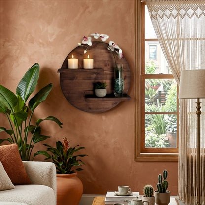 Round Wall Display Shelf