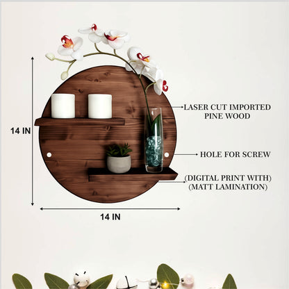 Round Wall Display Shelf