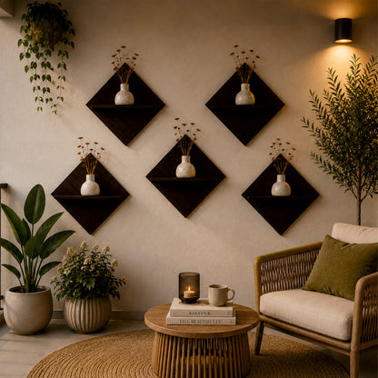 Diamond Wall Shelf