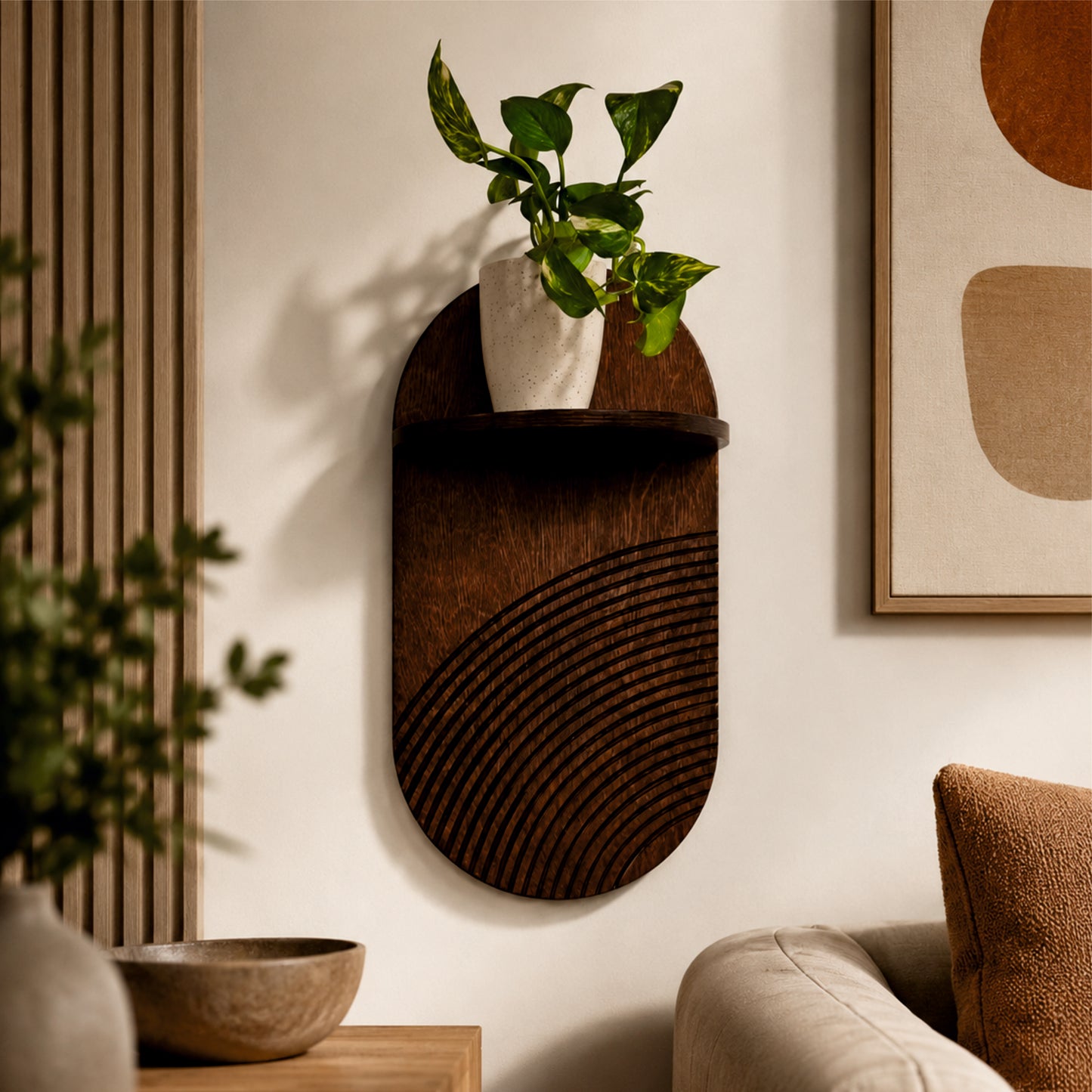 Arch Wall Mounted Wooden Planter