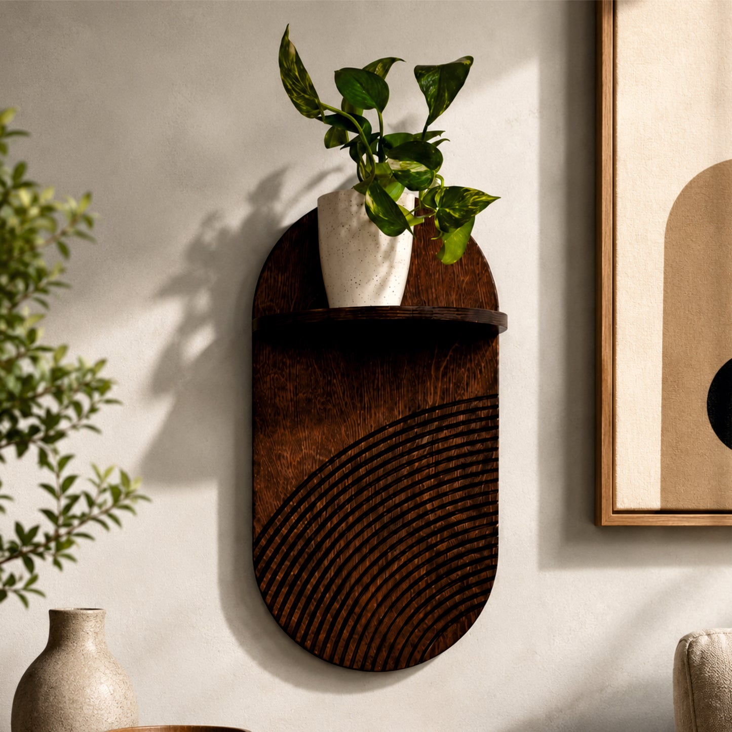 Arch Wall Mounted Wooden Planter