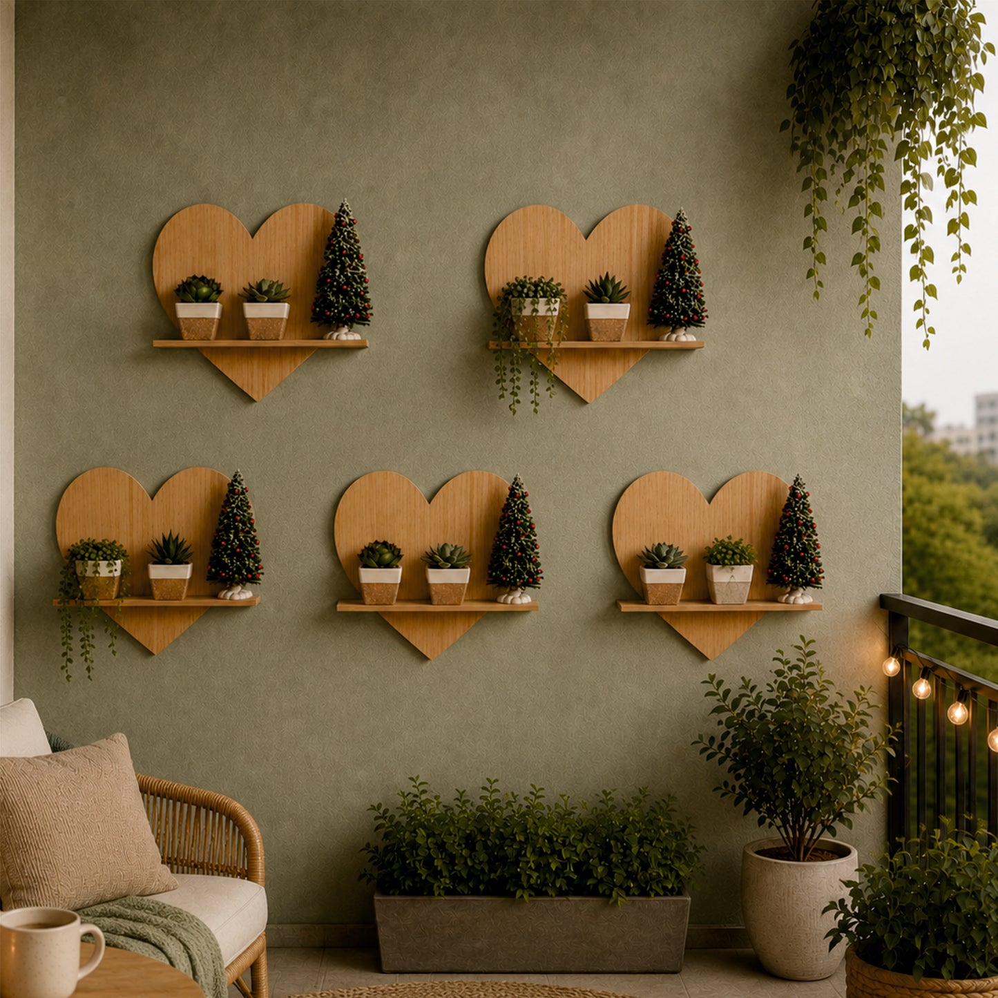 Heart Bloom Wall Planter