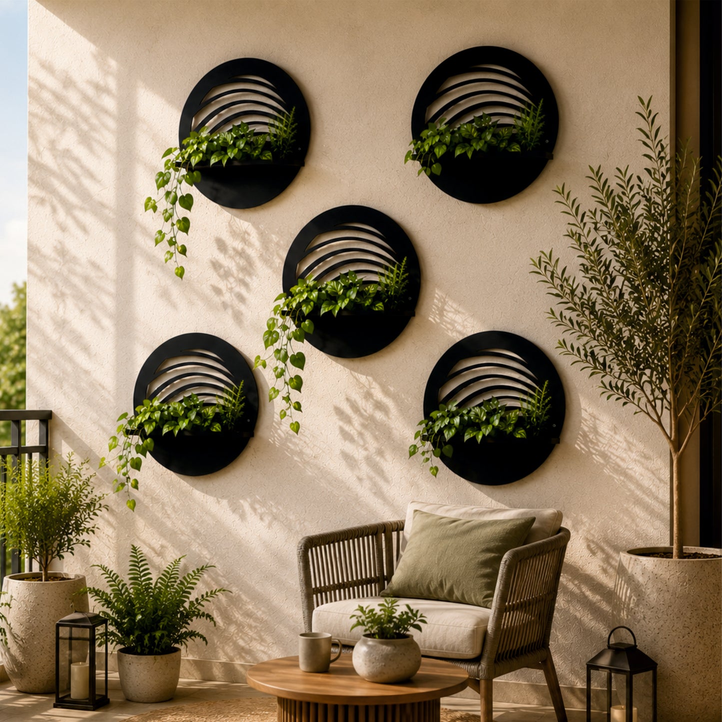 Layer Wave Wall Planter