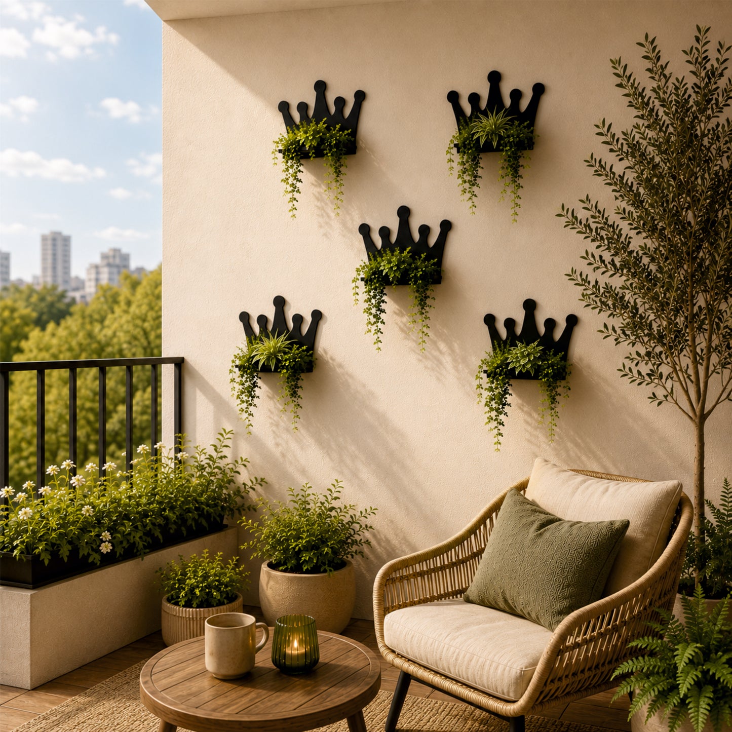 Crown Bloom Wall Planter
