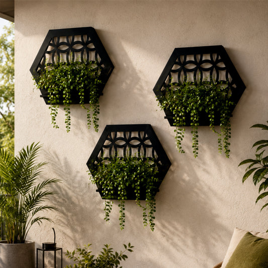 Orna Hex Wall Planter