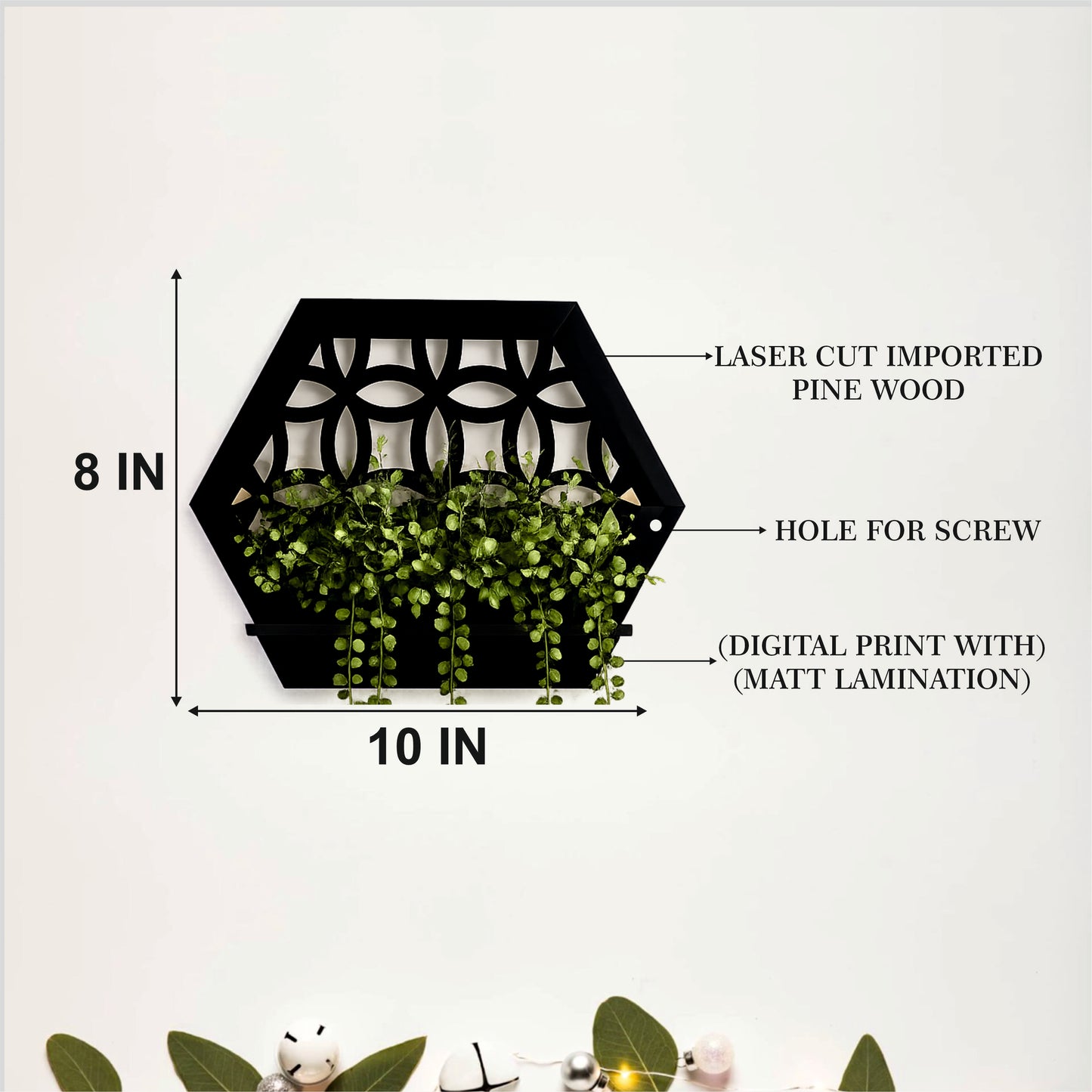 Orna Hex Wall Planter