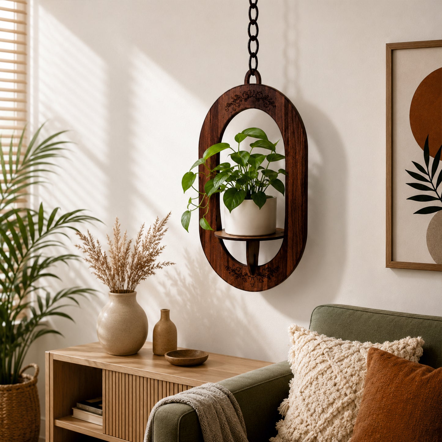 Ovala Hanging Wall Planter