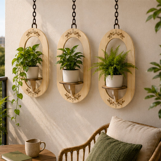 Regal Oval Hanging Wall Planter