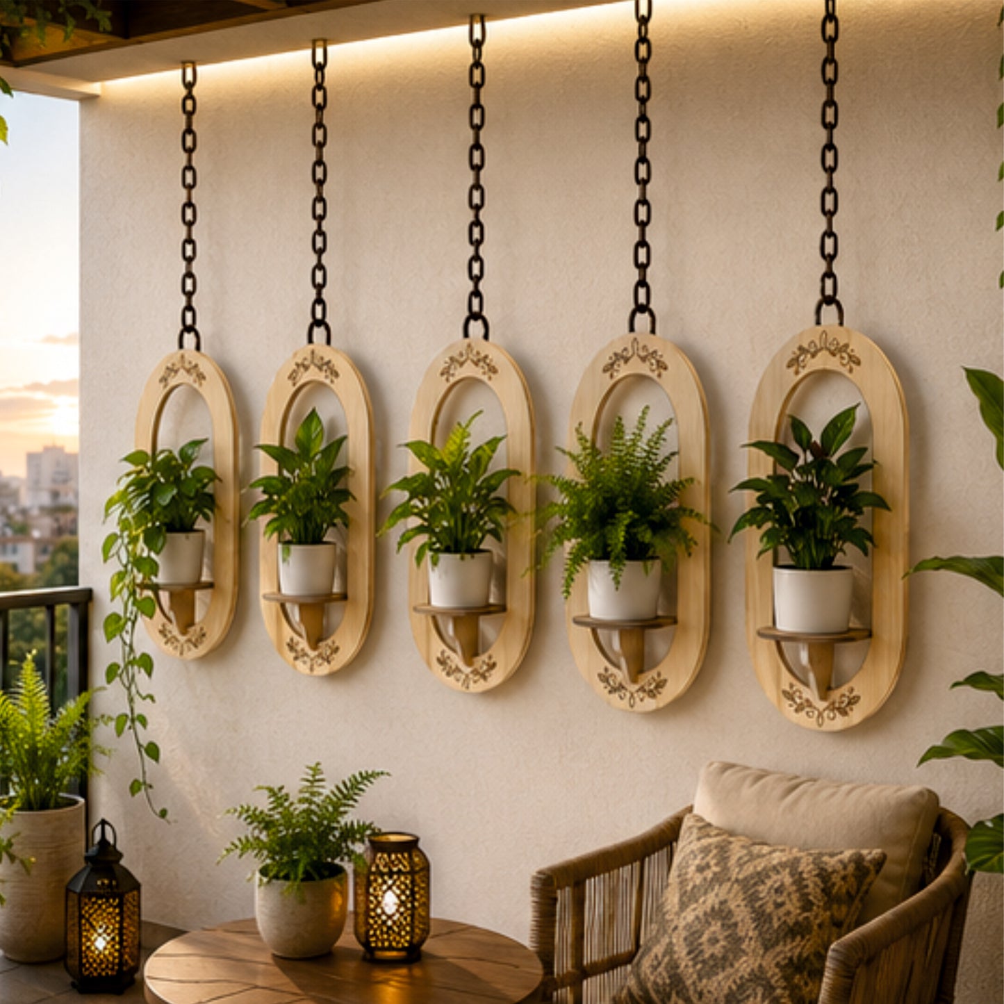 Regal Oval Hanging Wall Planter