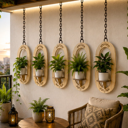 Regal Oval Hanging Wall Planter