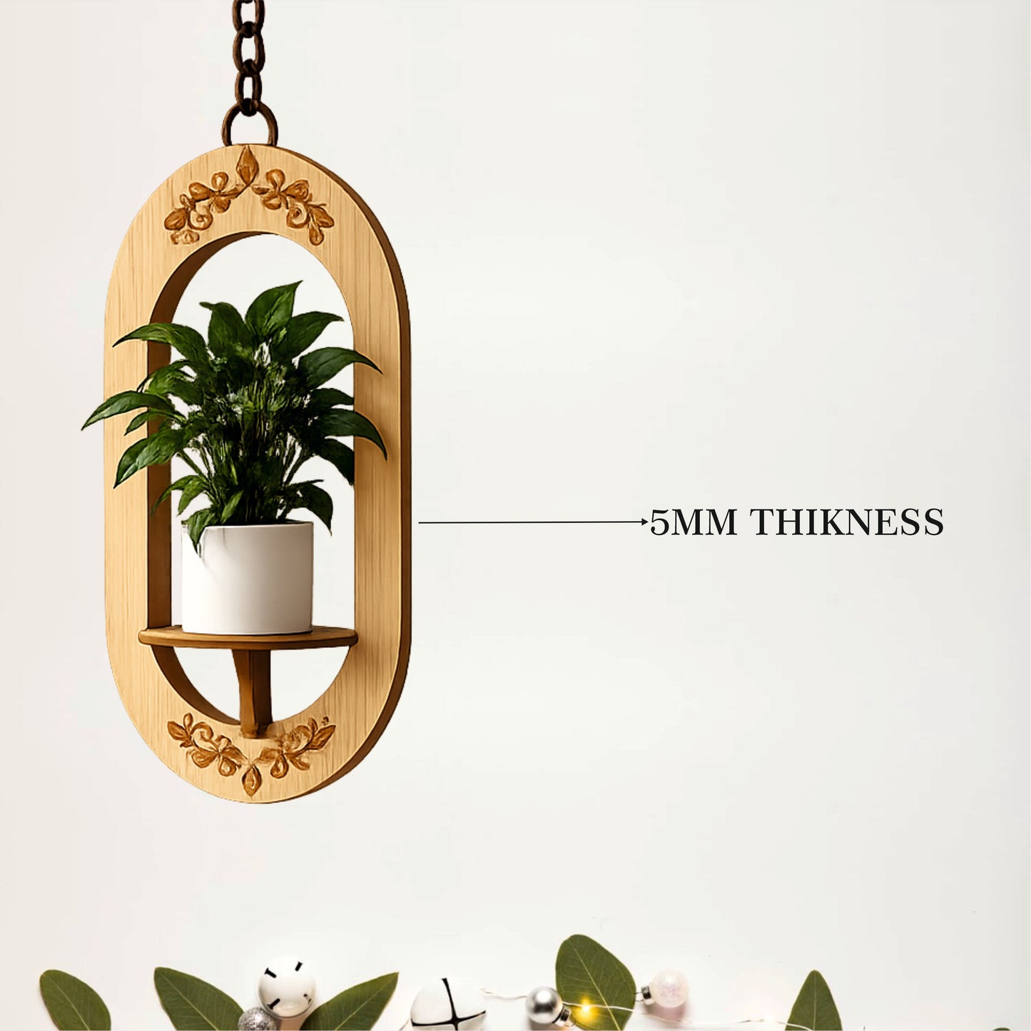 Regal Oval Hanging Wall Planter