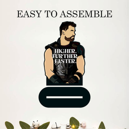 Higher. Further. Faster. Motivational Superhero Table Top Decor