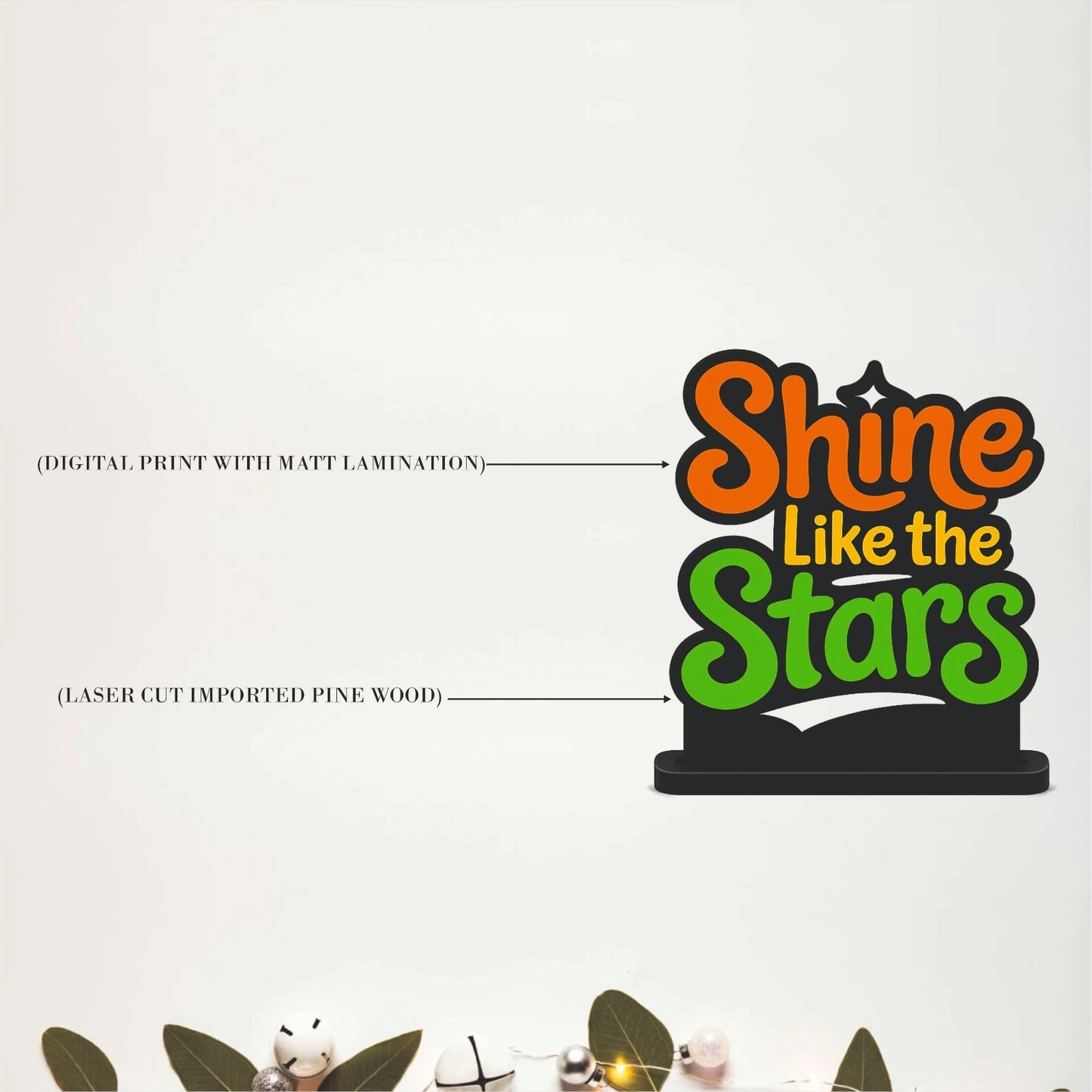 Shine Like the Stars Motivational Table Top Decor