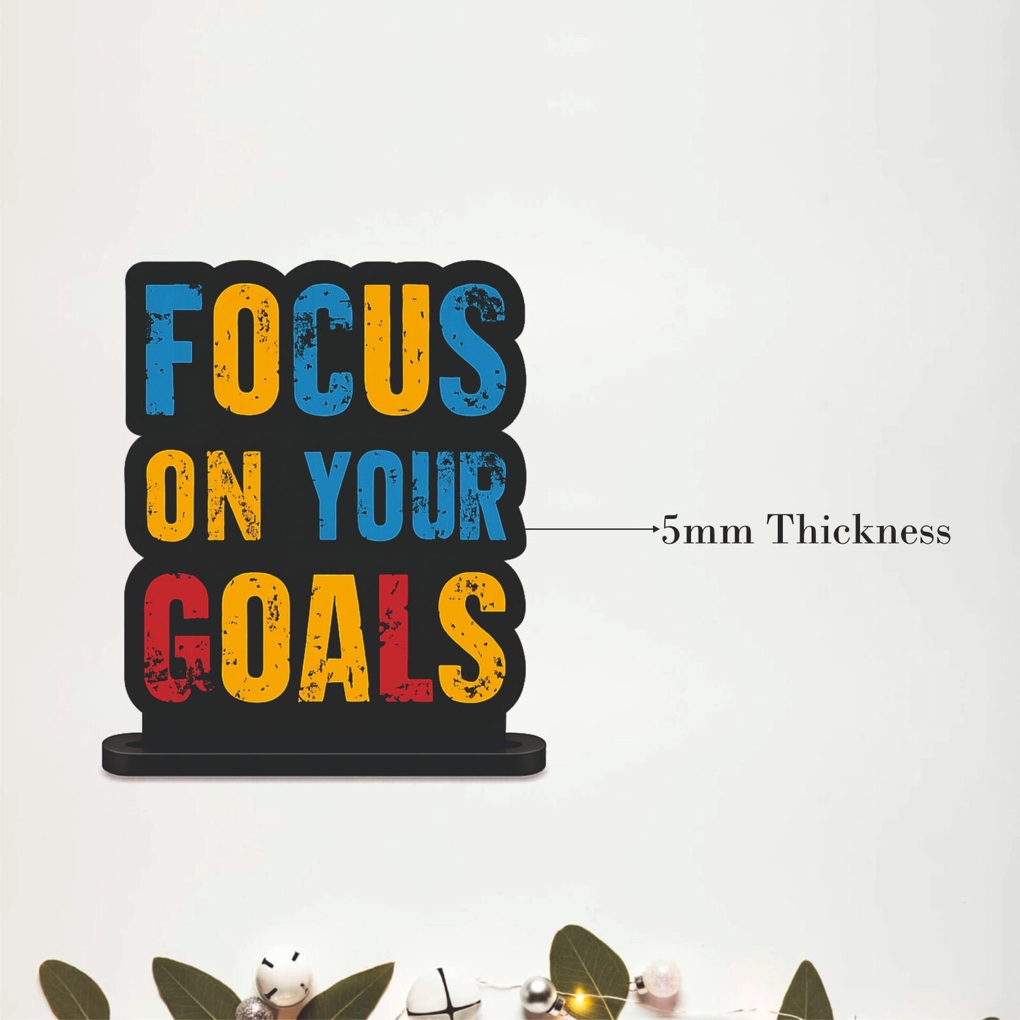 Focus on Your Goals Motivational Table Top Decor