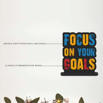 Focus on Your Goals Motivational Table Top Decor