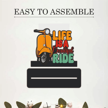 Life Is a Beautiful Ride Scooter Table Top Decor