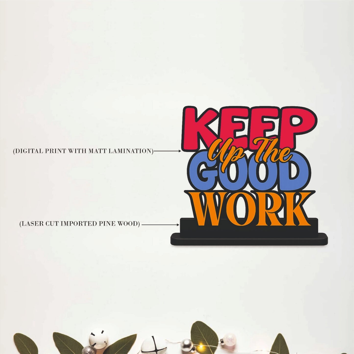 Get Shit Done Funny Motivational Table Top Decor