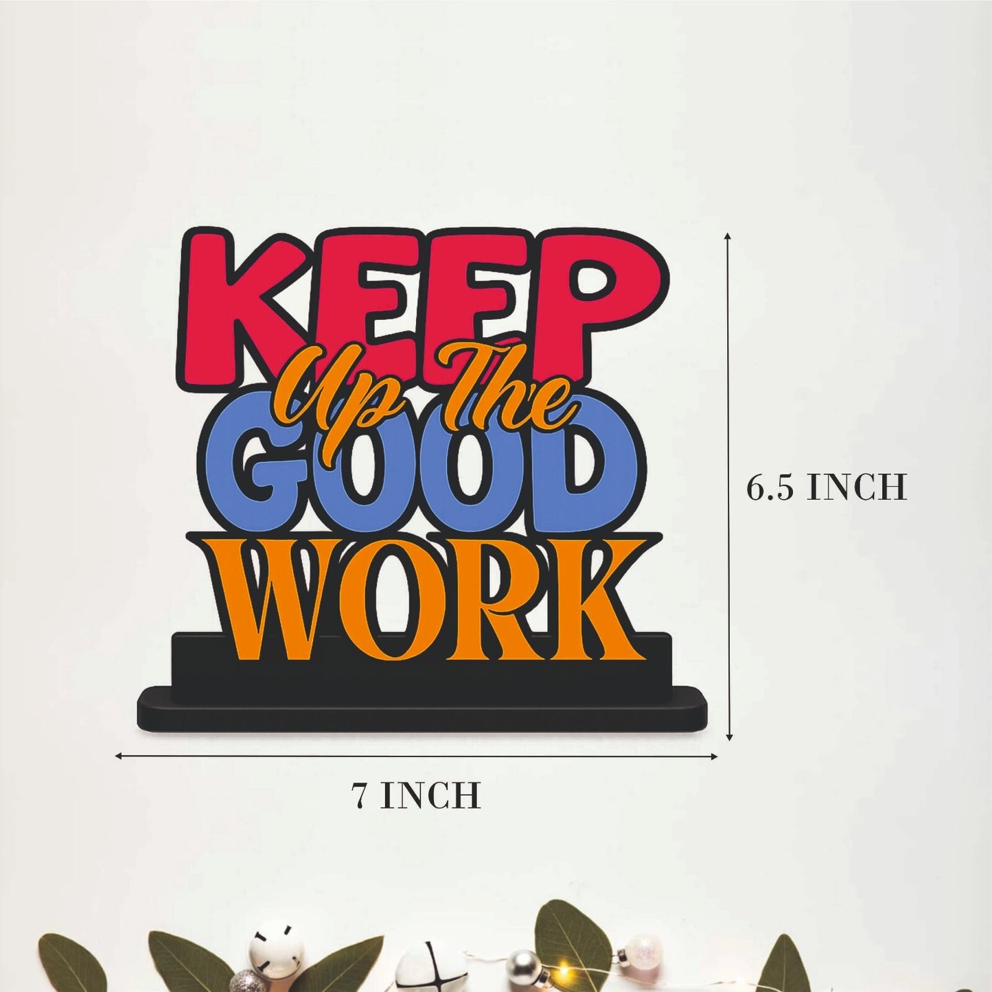 Get Shit Done Funny Motivational Table Top Decor