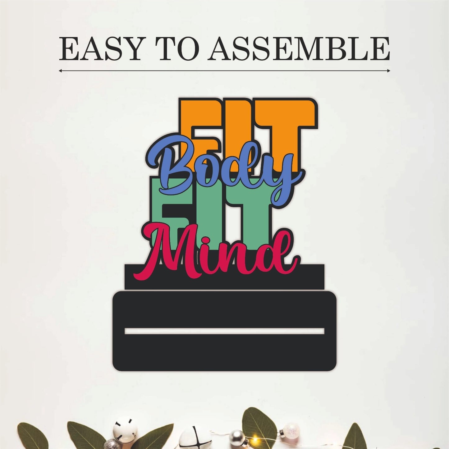 Fit Body Fit Mind Inspirational Table Top Decor