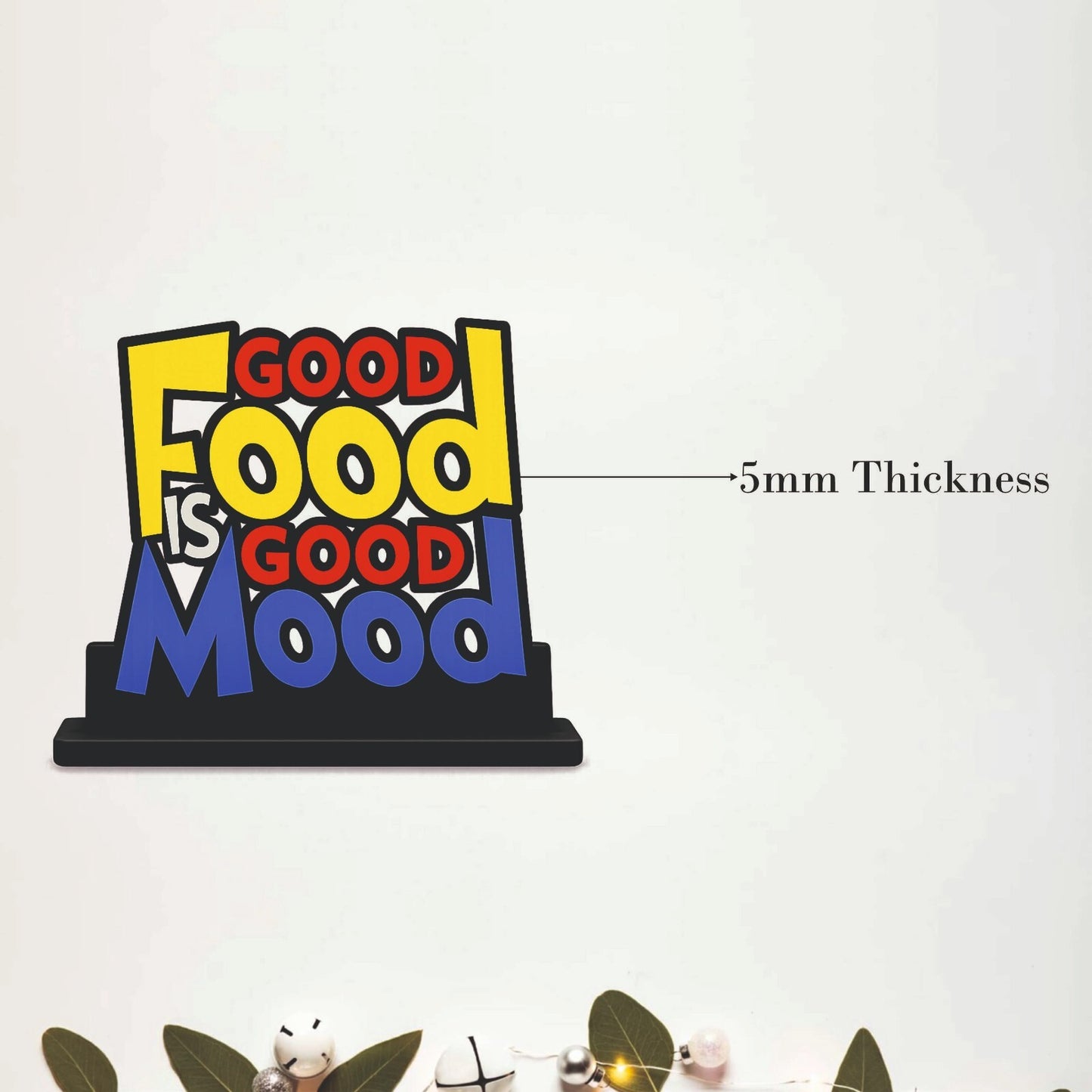 Good Food Is Good Mood Kitchen Table Top Decor