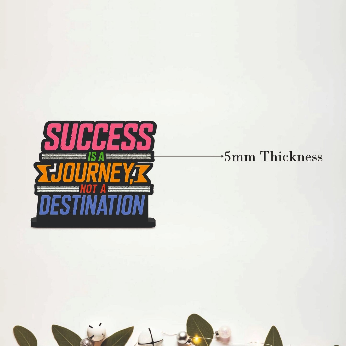 Success Is a Journey Inspirational Table Top Decor