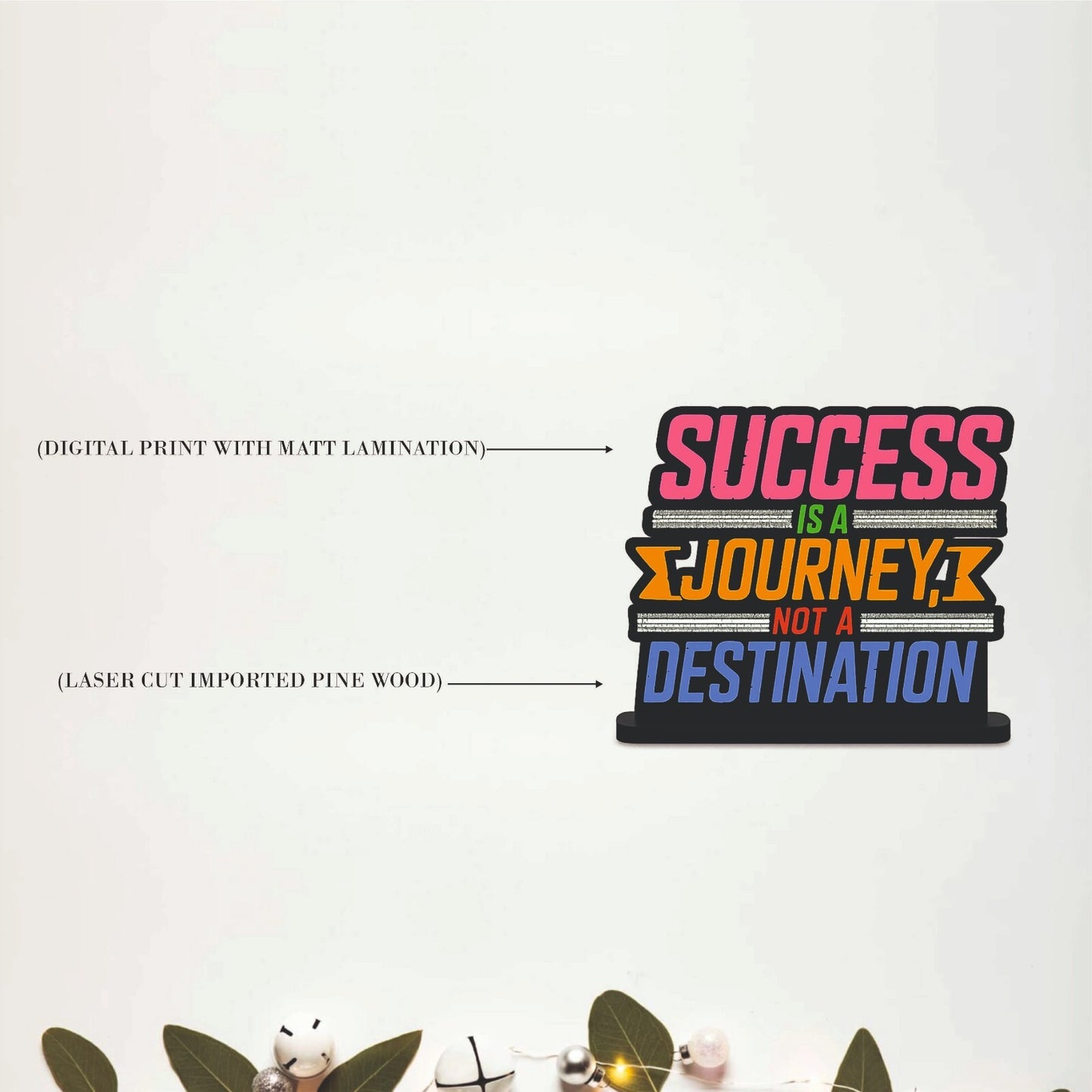 Success Is a Journey Inspirational Table Top Decor