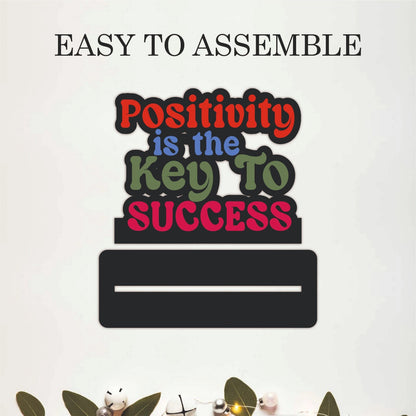 Positivity Is the Key to Success Inspirational Table Top Decor