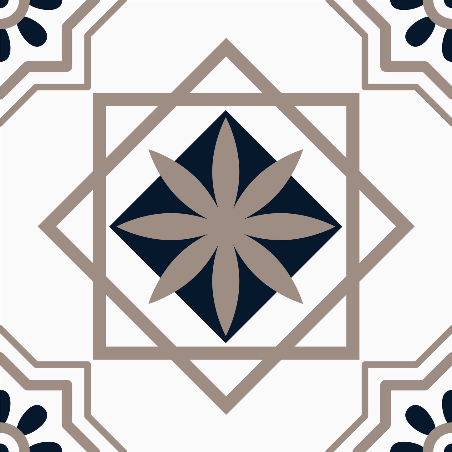 Mosaic Floral Tile Sticker