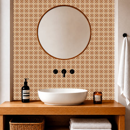 Mediterranean Bloom Tile Sticker
