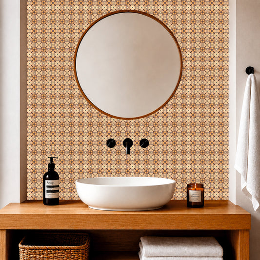 Mediterranean Bloom Tile Sticker