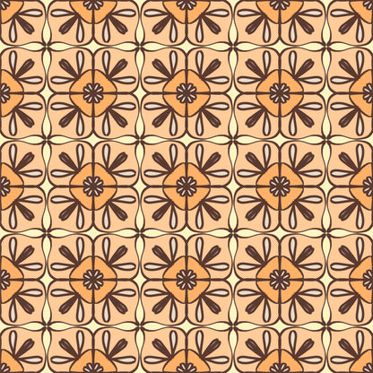 Mediterranean Bloom Tile Sticker