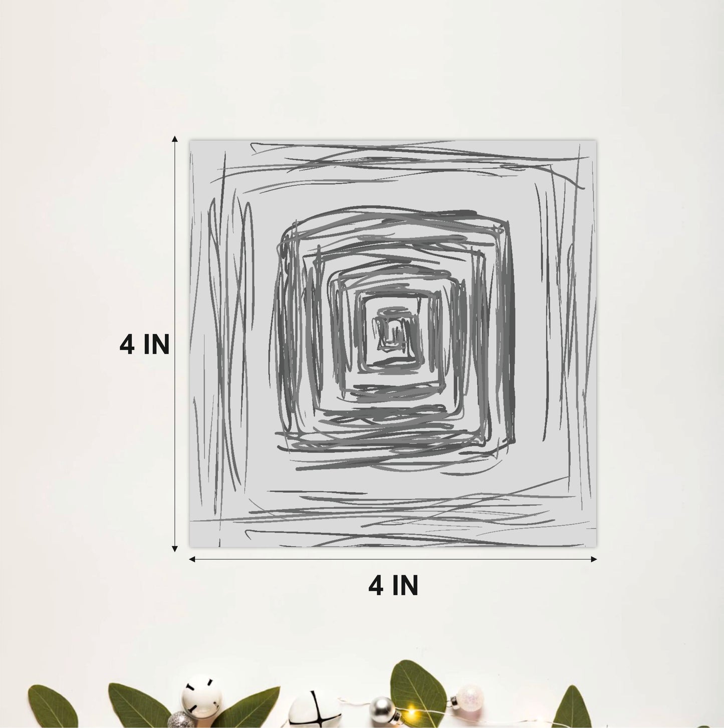 Monochrome Abstract Tile Sticker
