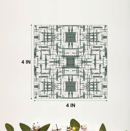 Abstract Crosshatch Tile Sticker