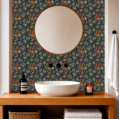 Midnight Botanical Tile Sticker