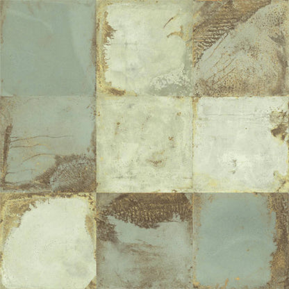 Vintage Sage Checker Tile Sticker