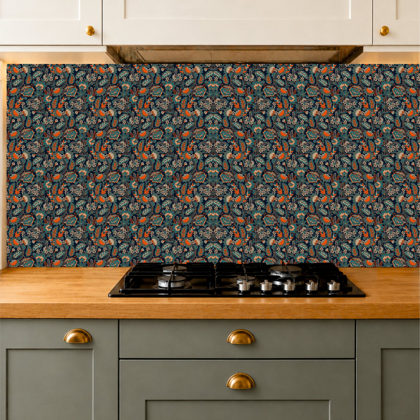 Midnight Botanical Tile Sticker