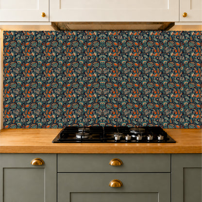 Midnight Botanical Tile Sticker