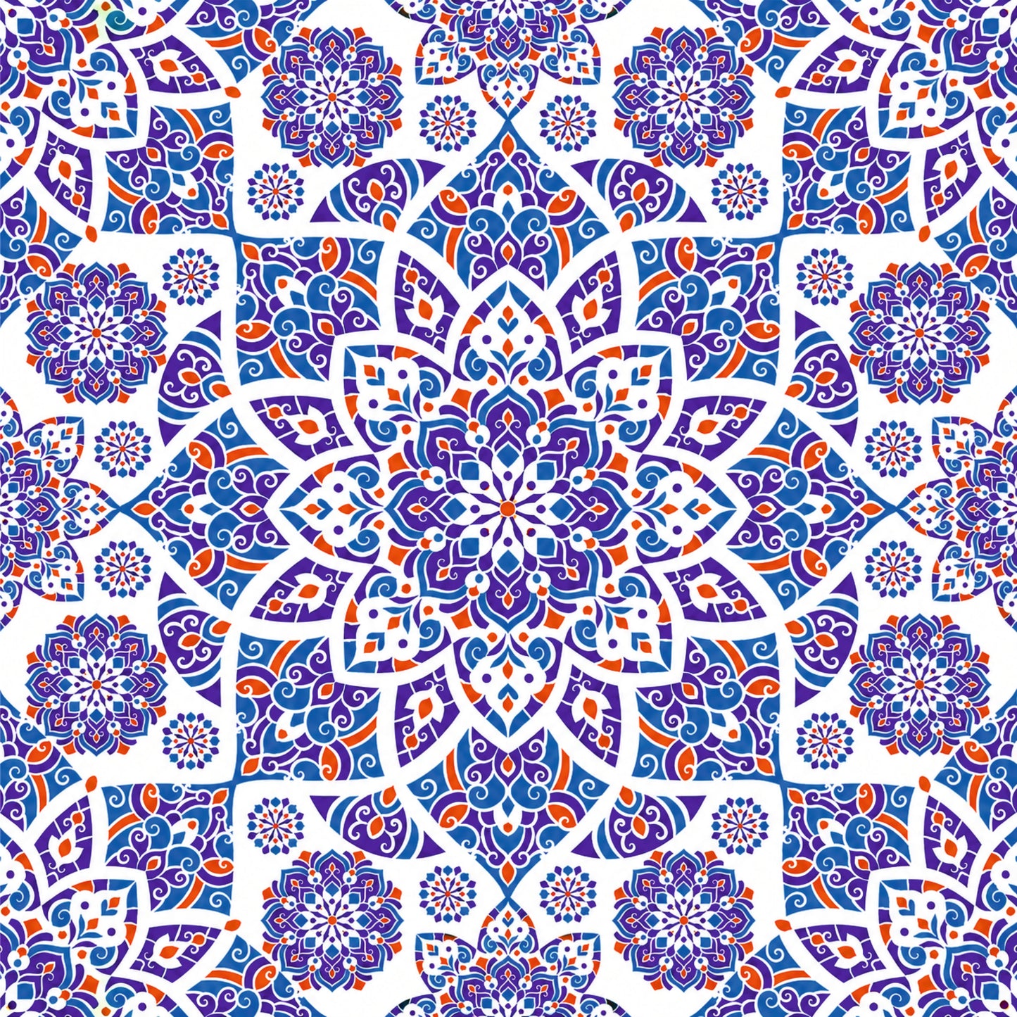 Royal Blue Moroccan Tile Sticker