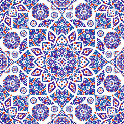 Royal Blue Moroccan Tile Sticker