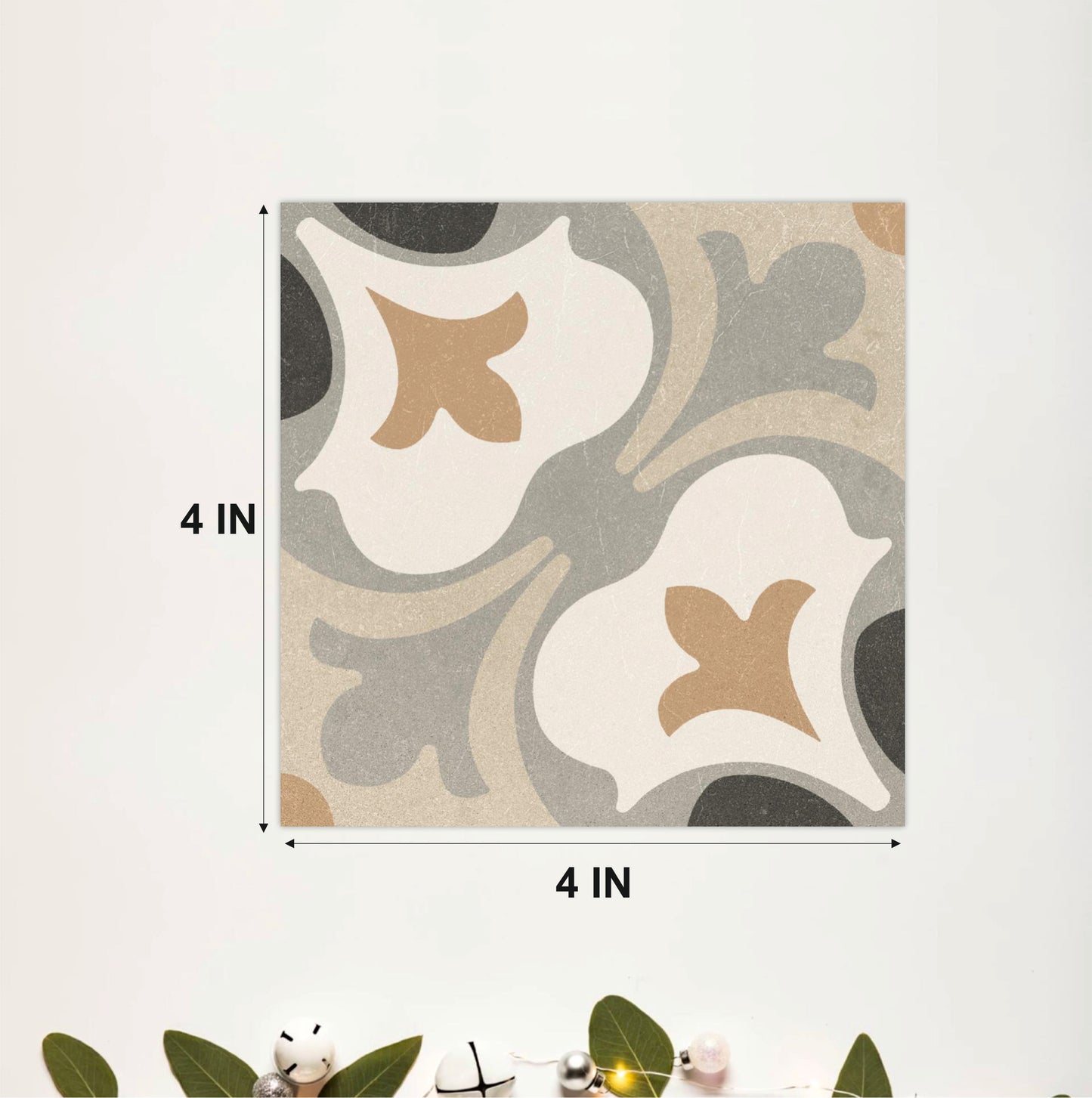 Sage Crescent Mosaic Tile Sticker