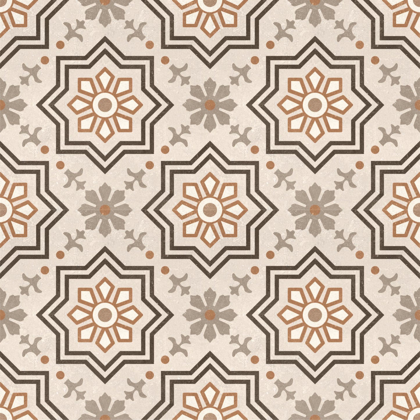 Vintage Terracotta Lattice Tile Sticker