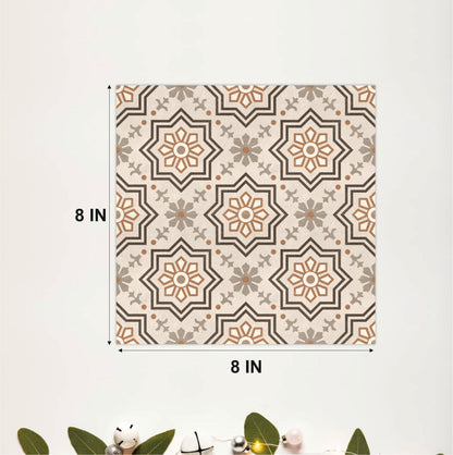 Vintage Terracotta Lattice Tile Sticker
