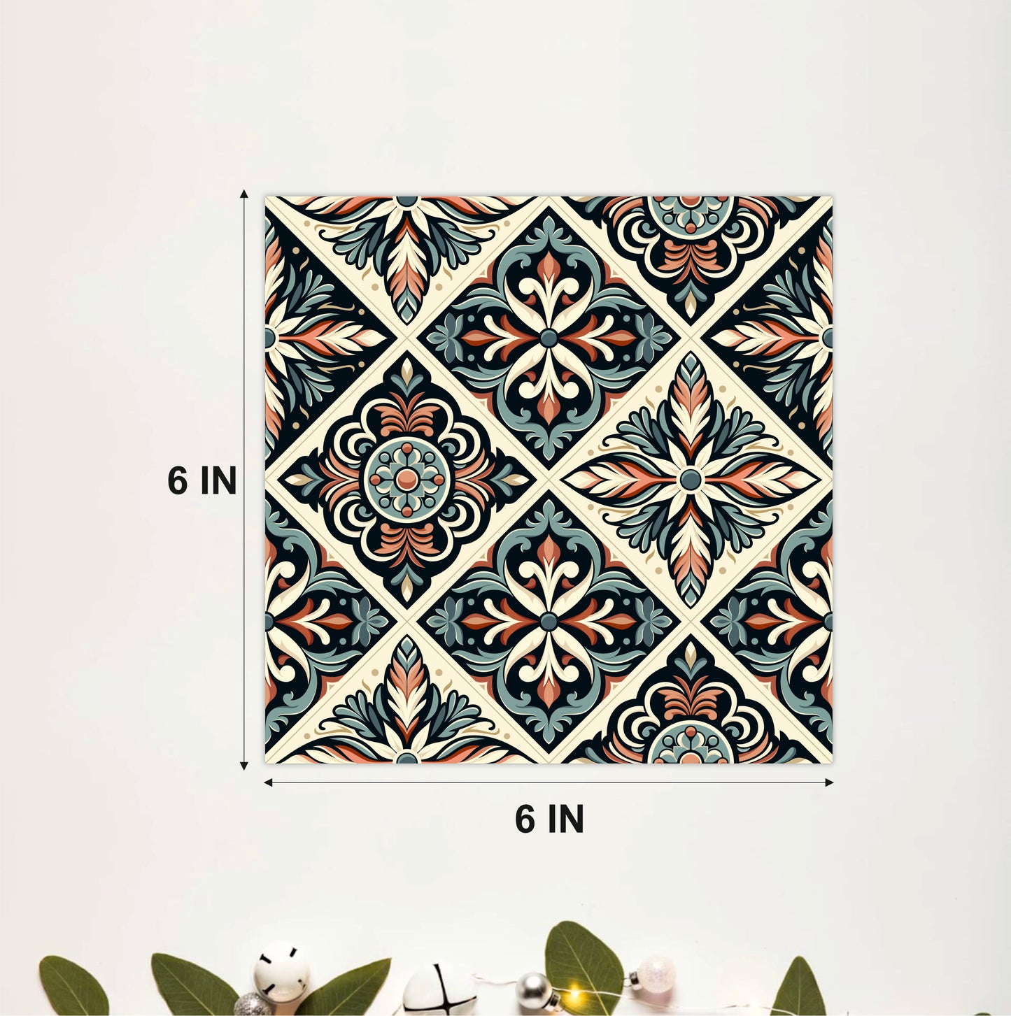 Royal Encaustic Floral Tile Sticker