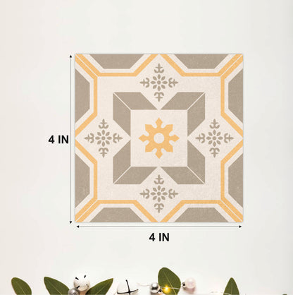Classic Geometric Medallion Tile Sticker