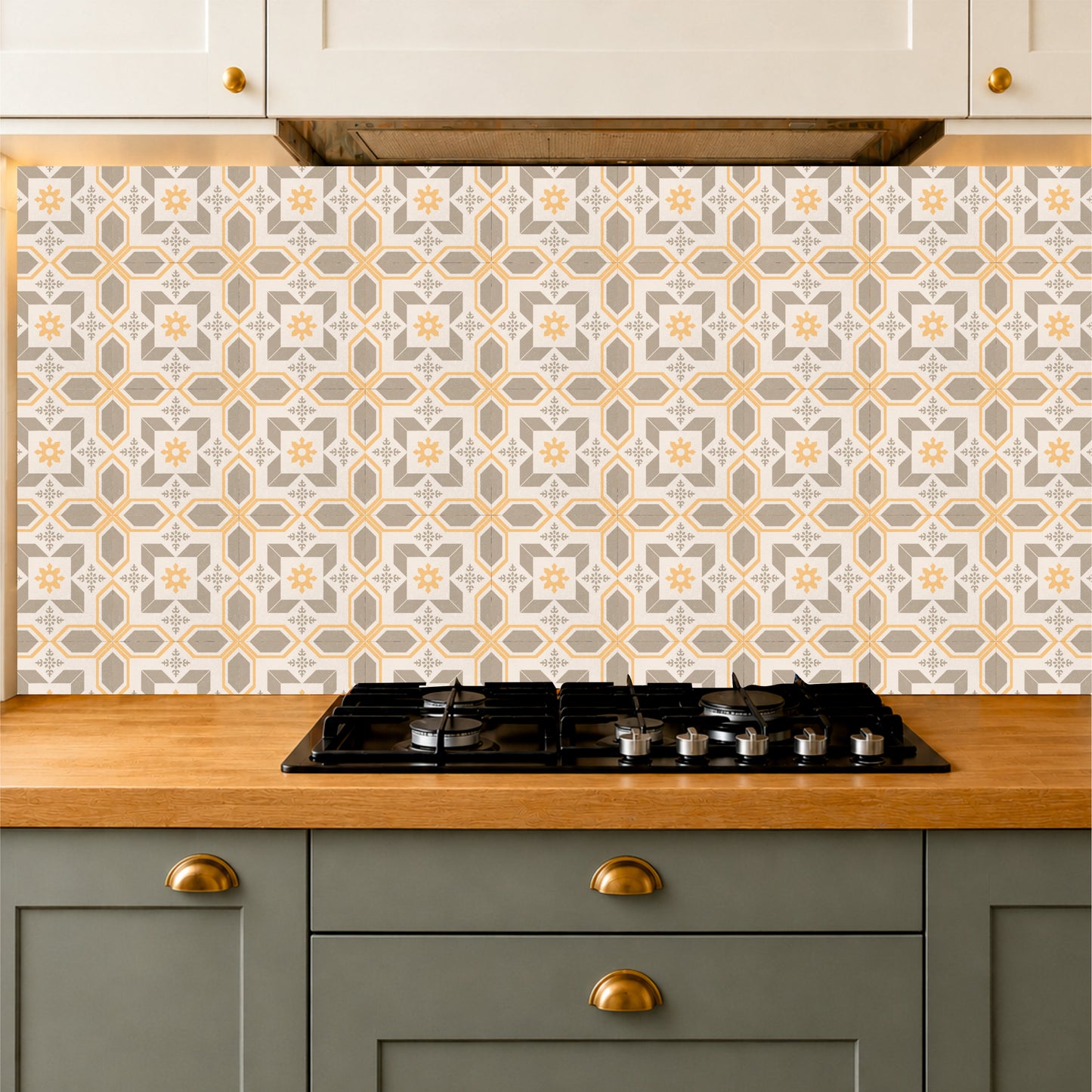 Classic Geometric Medallion Tile Sticker