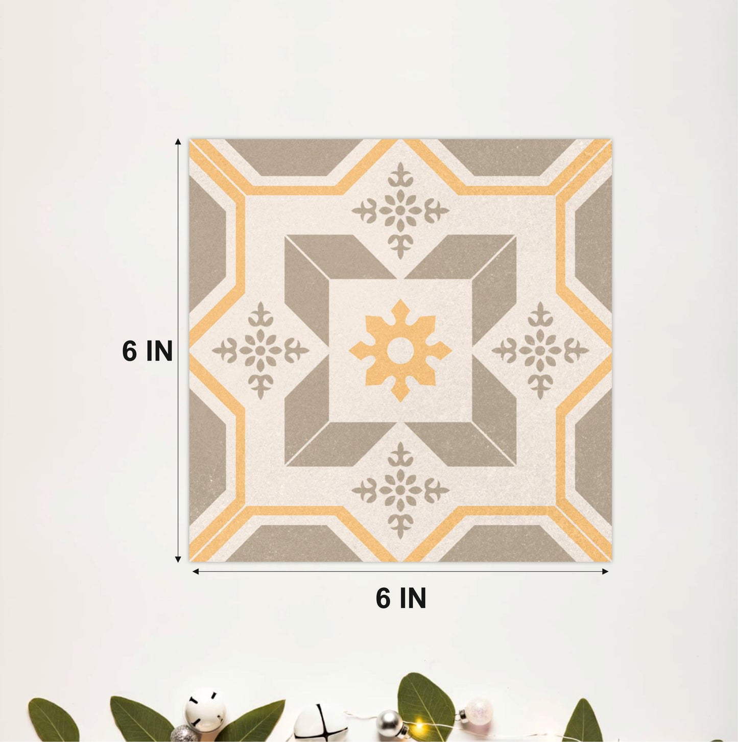 Classic Geometric Medallion Tile Sticker